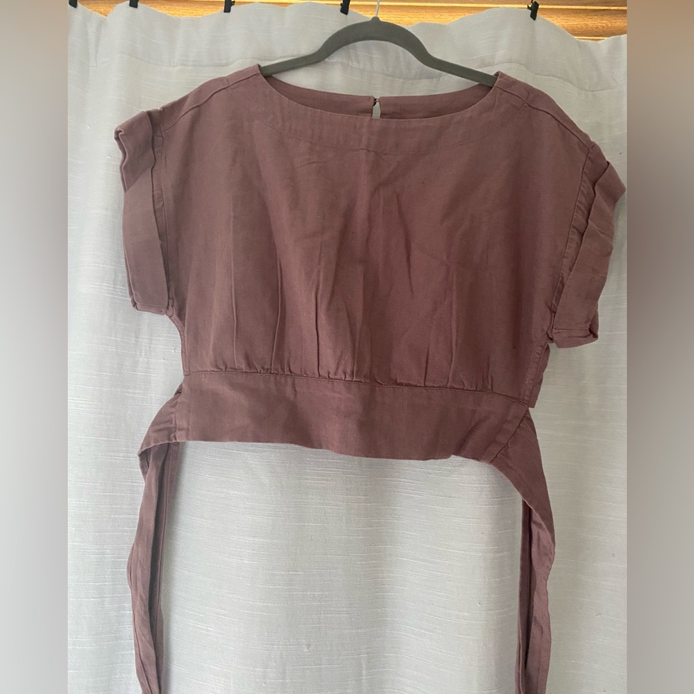 Free people wrap tie crop top size small